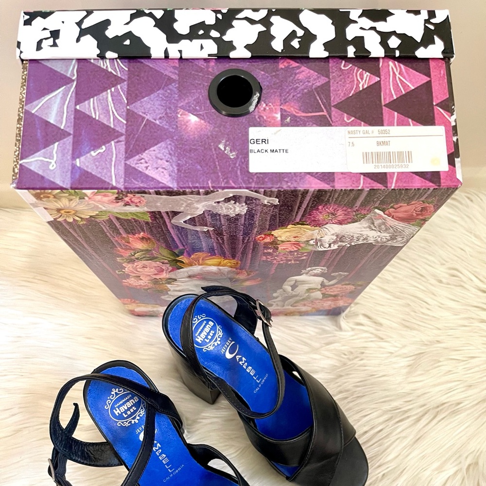 🆕 Jeffrey Campbell Geri Leather Platform - Picture 7 of 11